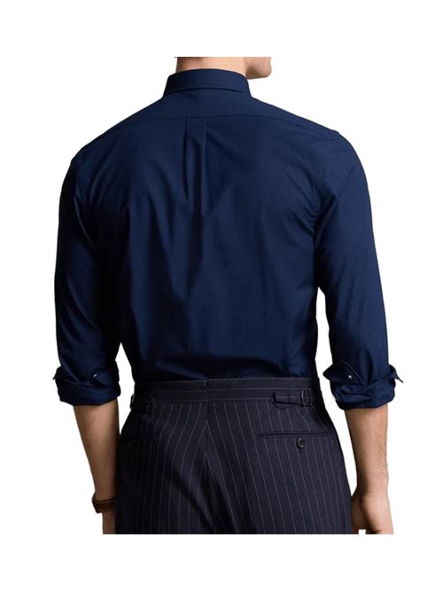 Camicia da uomo in  popelin stretch, colore newport navy POLO RALPH LAUREN | 710928254001